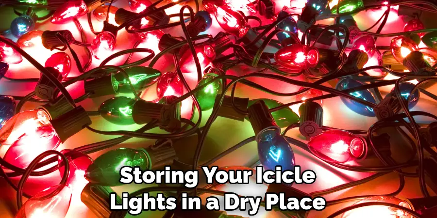 Storing Your Icicle Lights in a Dry Place