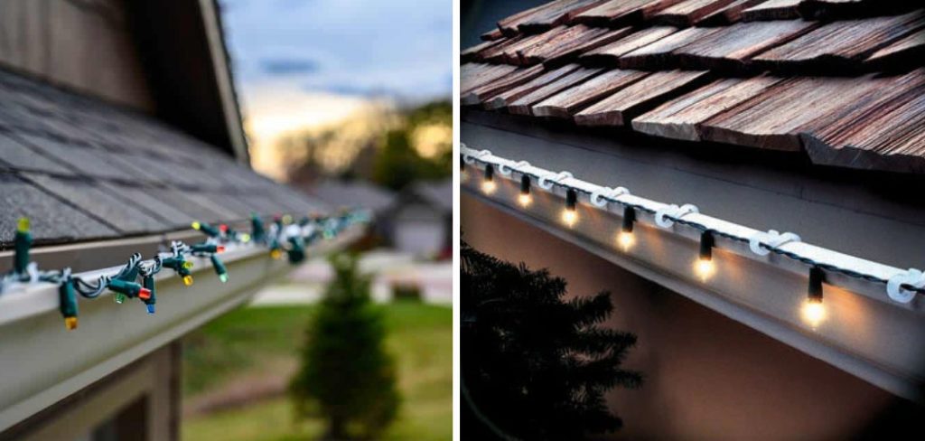 How to Hang Christmas Lights With Gutter Guards