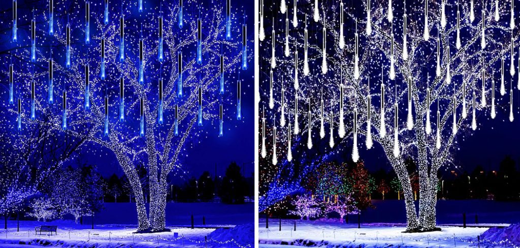 How to Hang Meteor Lights in Trees