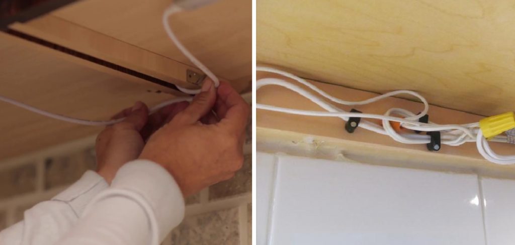 How to Hide Under Cabinet Light Wires