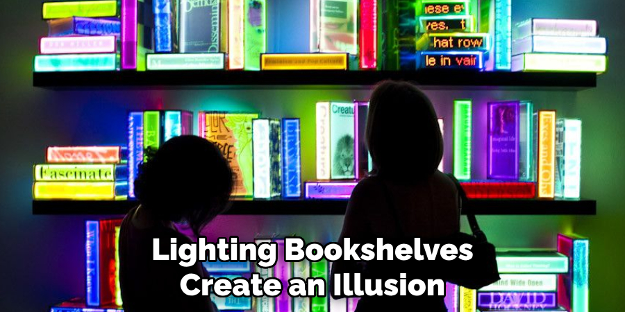 Lighting Bookshelves Create an Illusion