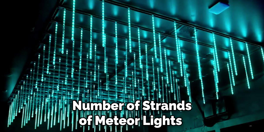 Number of Strands of Meteor Lights 