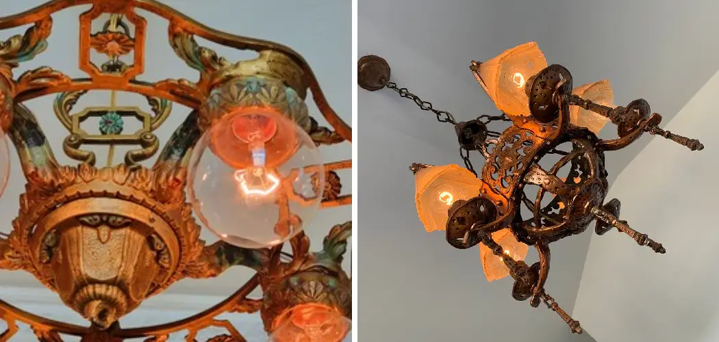 How to Paint a Chandelier Without Taking It Down