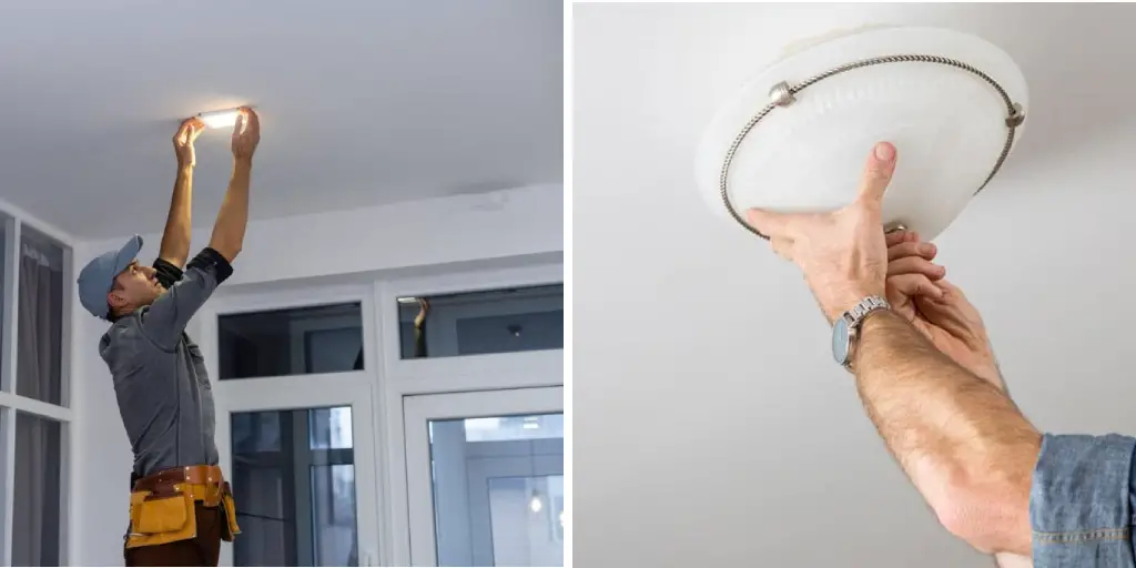 How to Remove Ceiling Light Cover No Screws