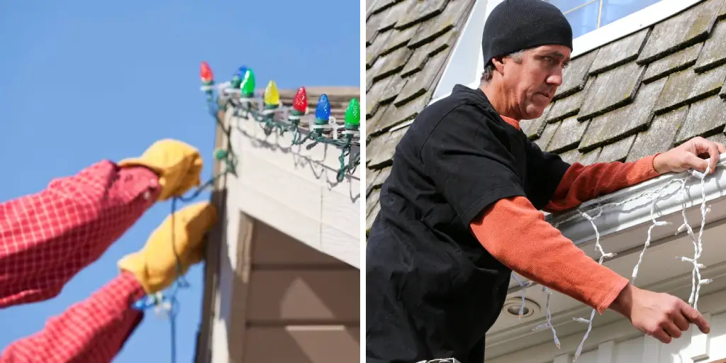 How to Hang Icicle Lights Without Gutters