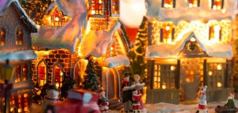 How to Light a Christmas Village