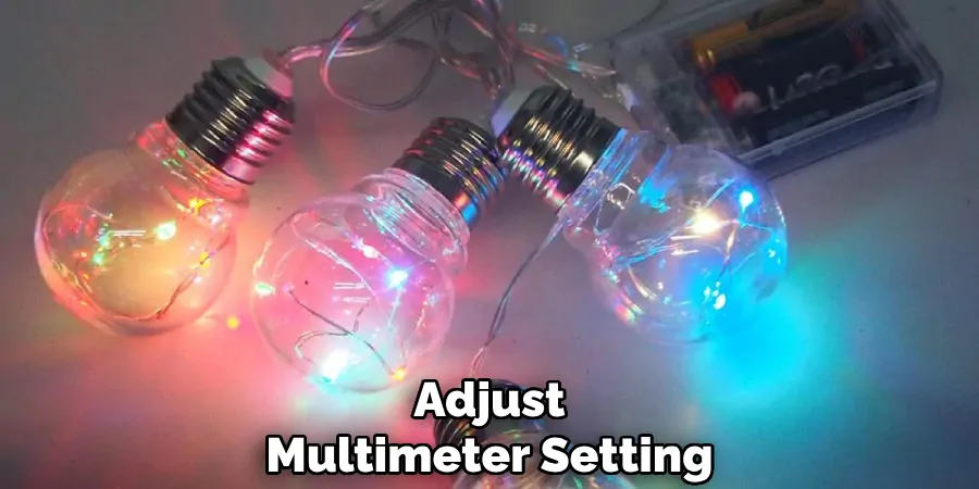 Adjust  multimeter setting