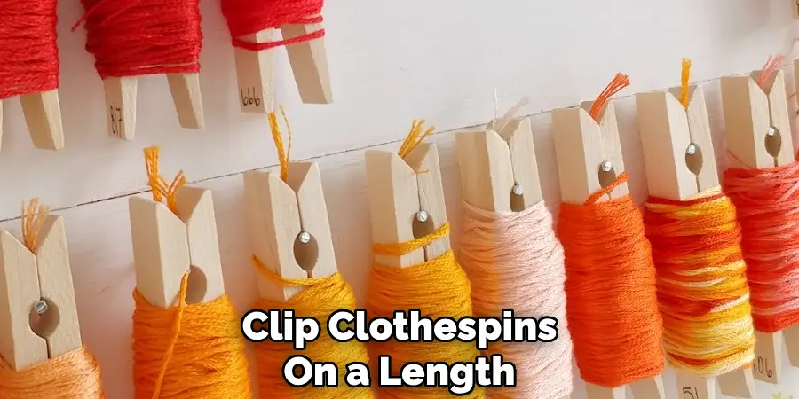 Clip Clothespins on a Length