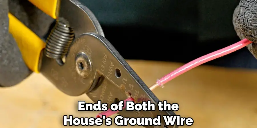 end of the house's ground wire