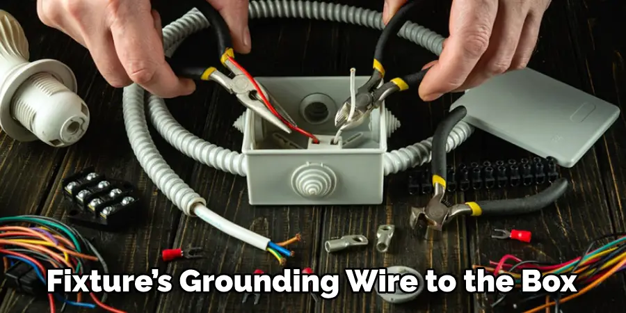 Fixture’s Grounding Wire to the Box