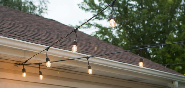 How to Attach String Lights to House