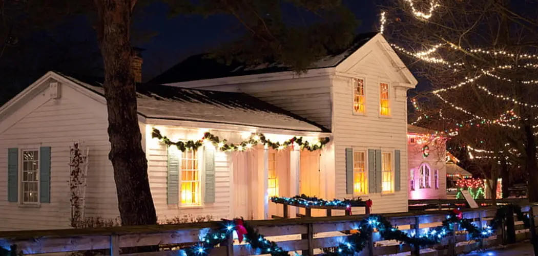 How to Hang Christmas Lights on a Two Story House