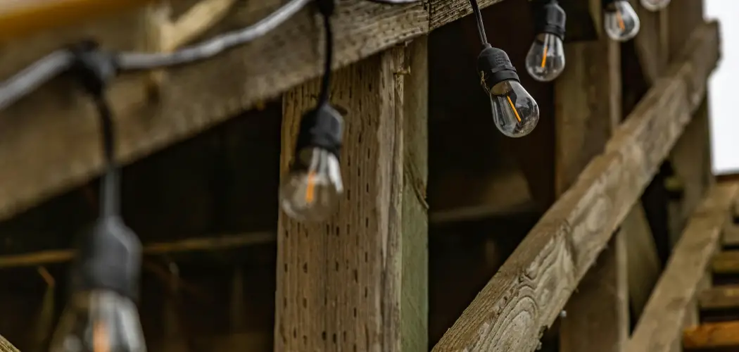 How to Hang String Lights on Deck without Drilling