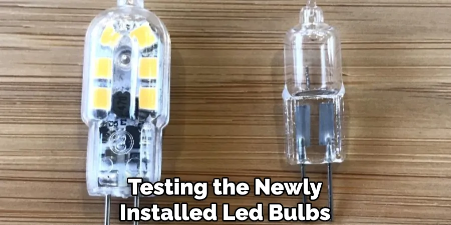 Testing the Newly Installed Led Bulbs