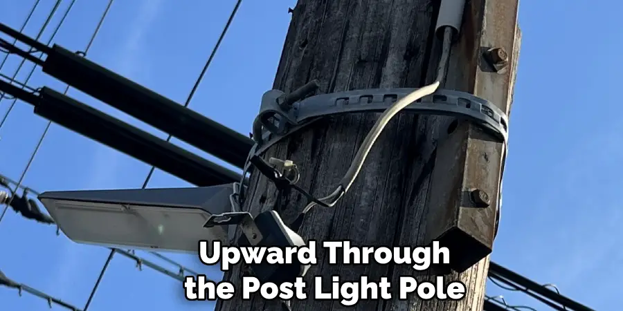 Upward Through the Post Light Pole