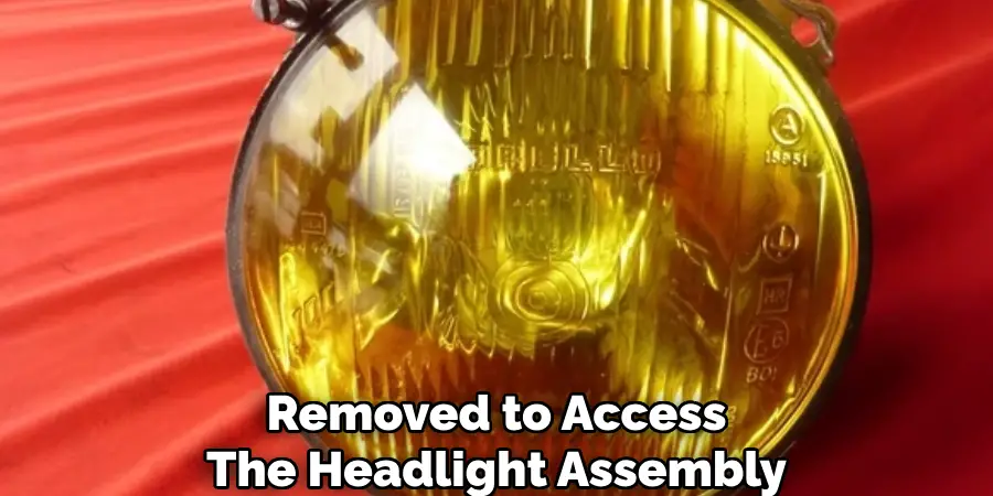 Removed to Access
The Headlight Assembly