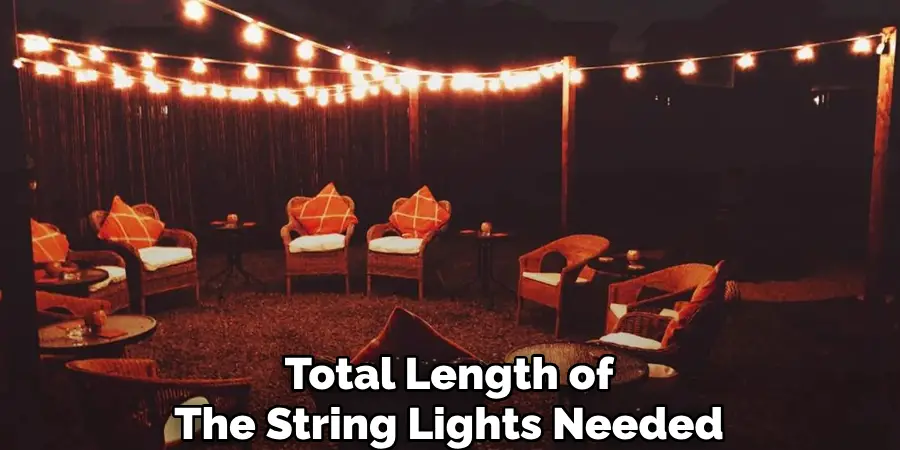 Total Length of
The String Lights Needed