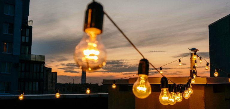 How to Hang String Lights Outside Without Trees
