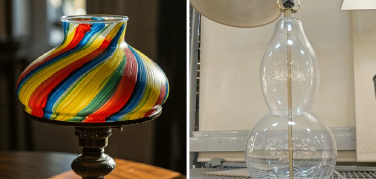 How to Paint Glass Lamps